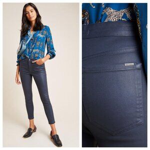 Blue Coated Skinny Jeans (Ella Moss)
